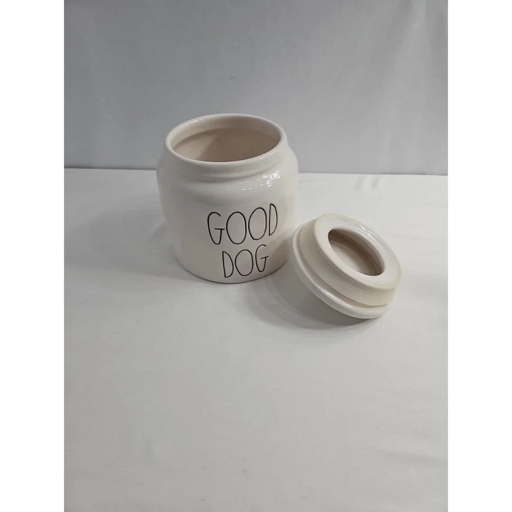 Rae Dunn Good‎ Dog Ceramic Treat Jar Artisan Collection Canister